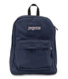 JanSport SuperBreak One Backpack Navy - Durable, Lightweight Bag with 1 Main Compartment, Front Utility Pocket with Built-in Organizer - Premium Backpack