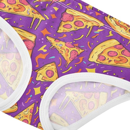 Girls Underwear Soft Cotton Pizza Kids Panties in Sizes 2/3t, 4t, 5t, 6 and 84