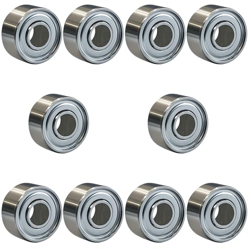 Image of 10 PCS 693ZZ Double Shielded Deep Groove Ball Bearings - 3mm x 8mm x 4mm, Bearing Steel Bearings for Skateboards, Bicycles, Motorcycles, and More (693-ZZ)