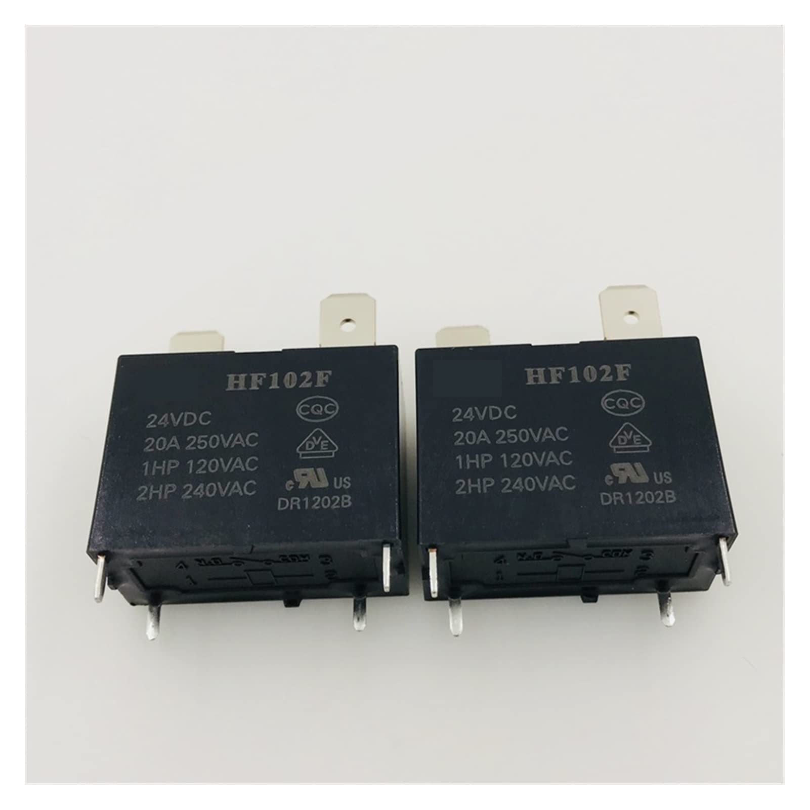 Relais de puissance HF102F JQX-102F-P-12VDC haute isolation contact ouvert