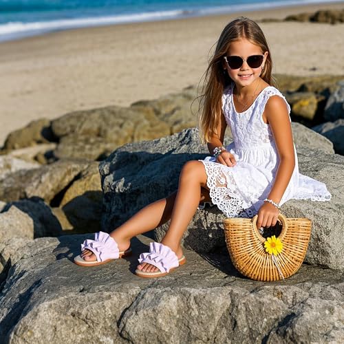 Image of THEE BRON Girls Cute Slip-On Slippers Stylish Sandals for Toddlers & Kids