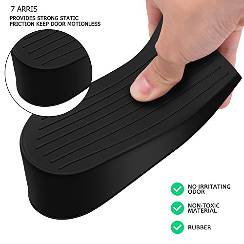 Eioumax Big Door Stopper, Heavy Duty Rubber Door Stop Wedge,Multi Surface Design,Non-Scratching Door Stop 2 Pack #TOP7