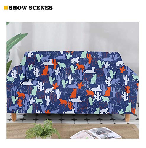 Afpanqz Lovely Butterfly Sofa Cover Stretch Couch Slipcovers Furniture Protector For Living Room Bedroom Washable Soft Fabric Anti Slip Pink Purple 74.8" To 90.6" Sofa 3 Seater #TOP7