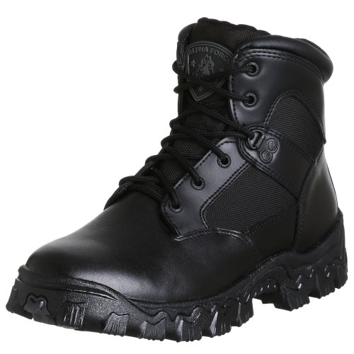ROCKY Alpha Force Waterproof Public Service Boot, Black, Size 12(ME)
