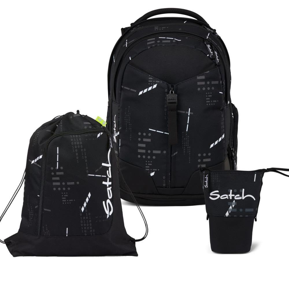 Satch Match Pencil Slider Light Edition Schulrucksack Set 3tlg. inkl. Sportbeutel (Ninja Matrix)