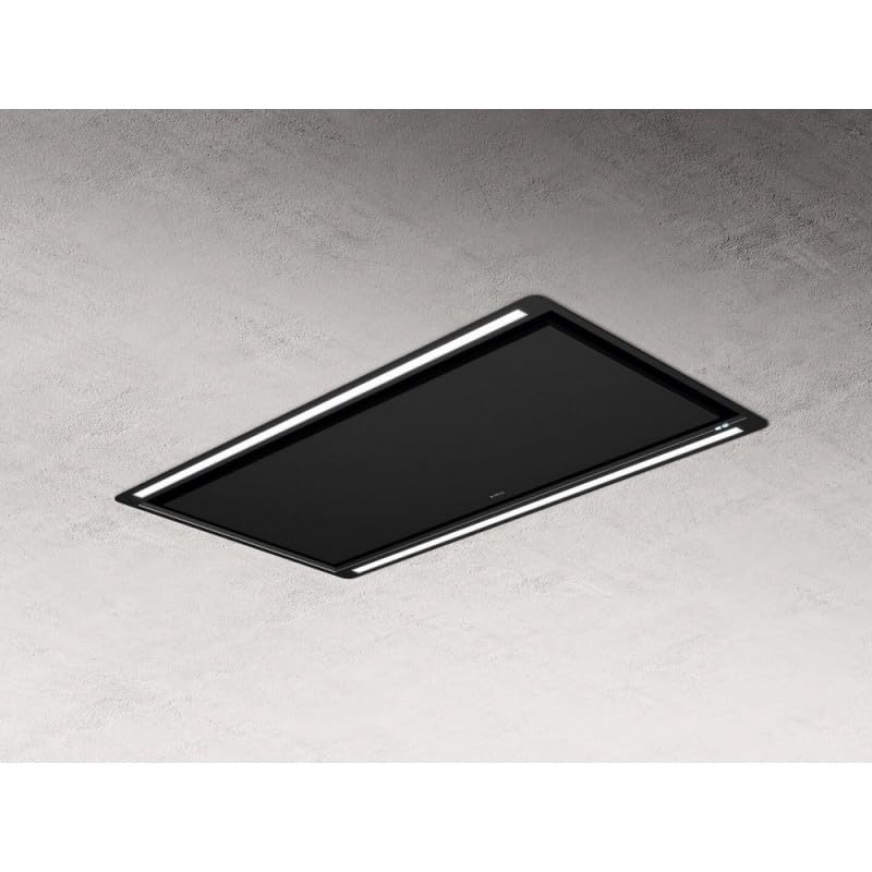 ELICA Cappa da soffitto HILIGHT-X H30 BL/A/100 – PRF0173445A, in acciaio inox, nero