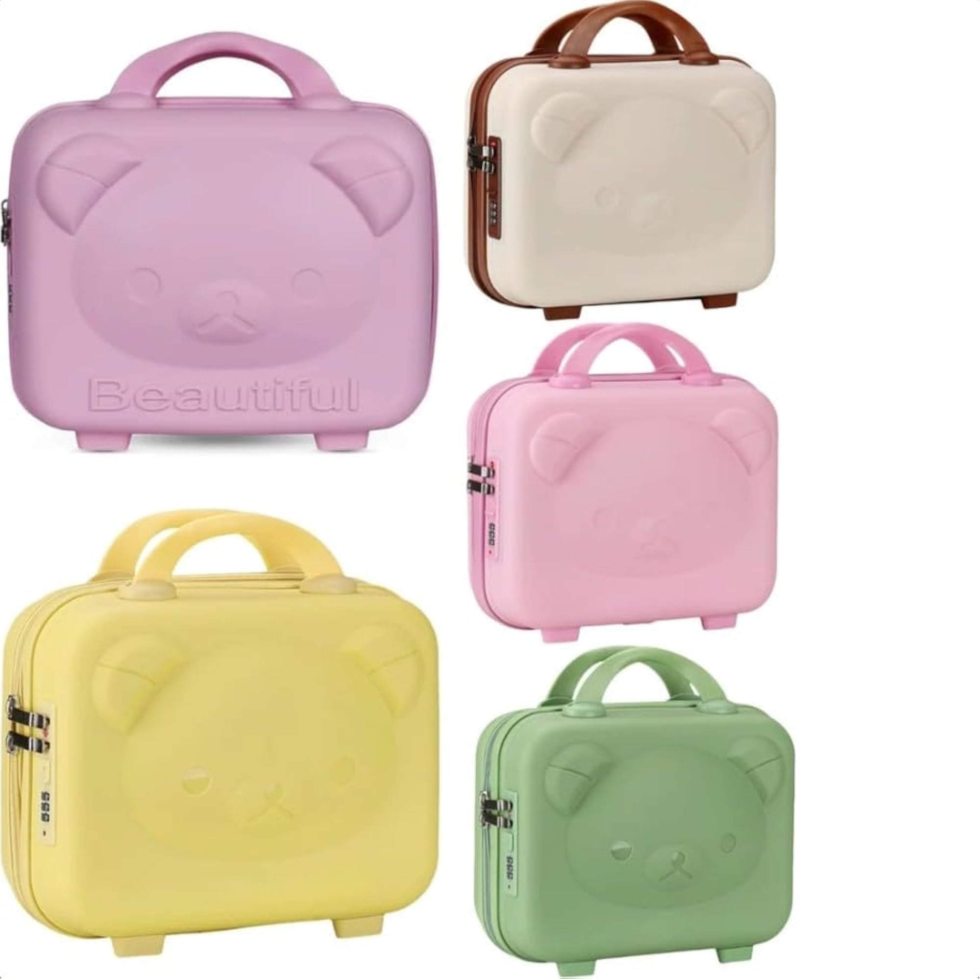 Cartoon Bear Storage Box, Lightweight Makeup Case