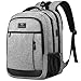QINOL Antivol Sac à Dos Ordinateur Portable 15.6 Pouces Homme Imperméable Grande Capacité Fonctionnel Sac a Dos PC Portable pour Voyage Affaire Scolaire (Gris)