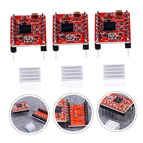 SOLUSTRE 5pcs A4988 Stepper Motor Driver Module Pcb with Under-voltage Lockout Over-temperature Thermal Shutdown for 3d 