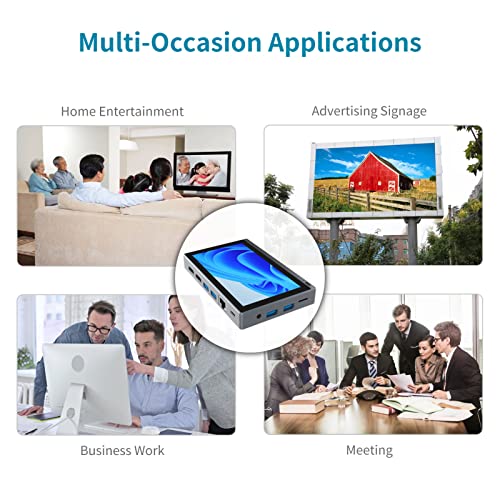 Mini-PC Windows 11, 5,5-Zoll-Mini-Computer mit Touchscreen, Unterstützt 4K-HDMI-Dual-Display, WiFi 6.0, BT5.2, Gigabit-Ethernet, Zum Surfen Im Internet, Lesen von Nachrichten (EU) – Bild 7