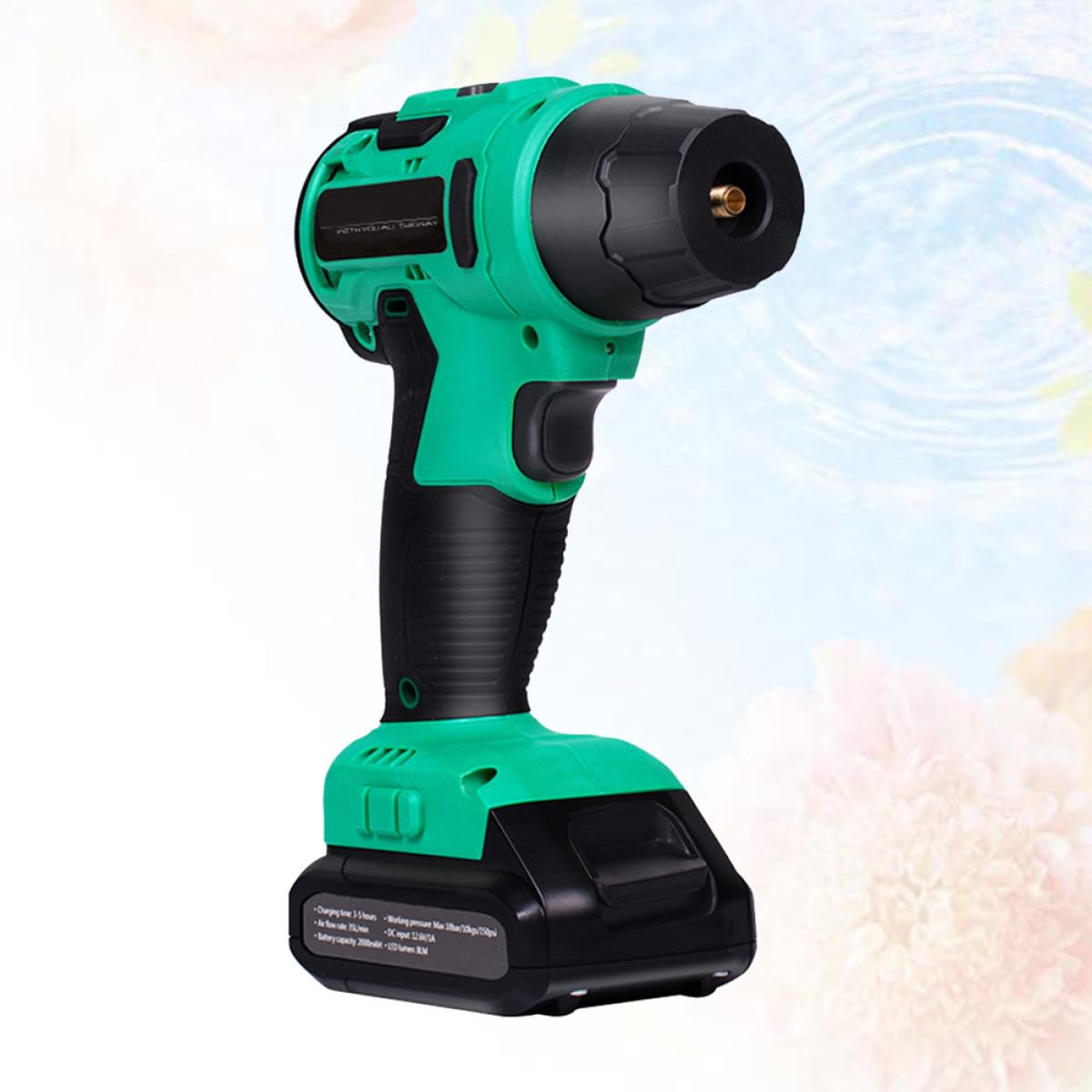 PRETYZOOM Bomba De Aire Inalámbrica para Inflar En El Coche Portátil Inalámbrica Color Verde