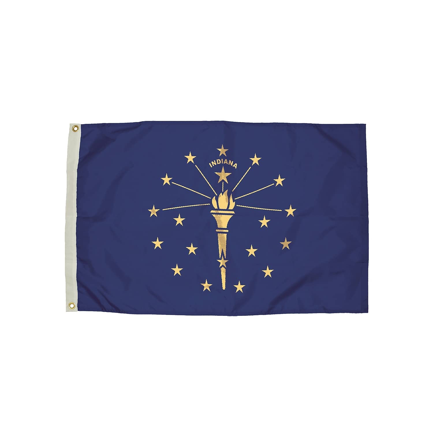 Drapeau de l'Indiana en nylon 9.5x15.2 cm pavillon Independence Flag