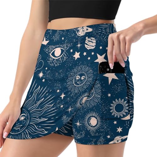 Jupe short de sport avec poche pour éviter les frottements pendant le tennis et running