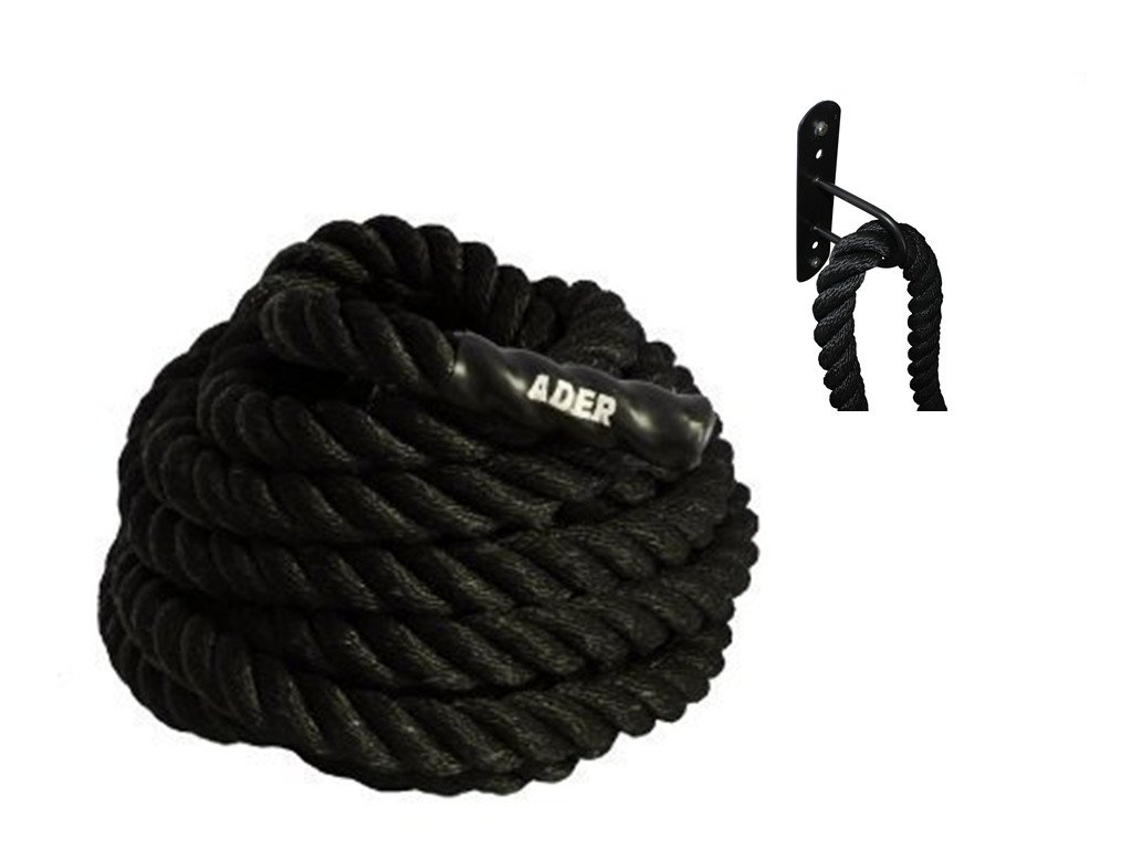 Ader Power Training MMA Battle Rope - 1.5" x 50' with Free Anchor