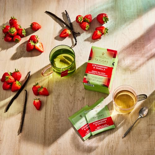 Image of Taylors of Harrogate Strawberry & Vanilla Green Tea, 20ct (Pack of 6)