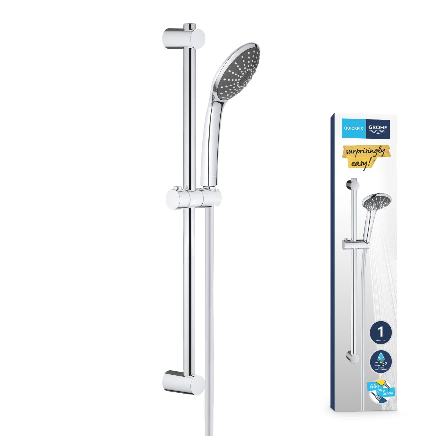 Grohe Chrome 27322000 | Vitalio Joy 110 Mono Shower Rail Set