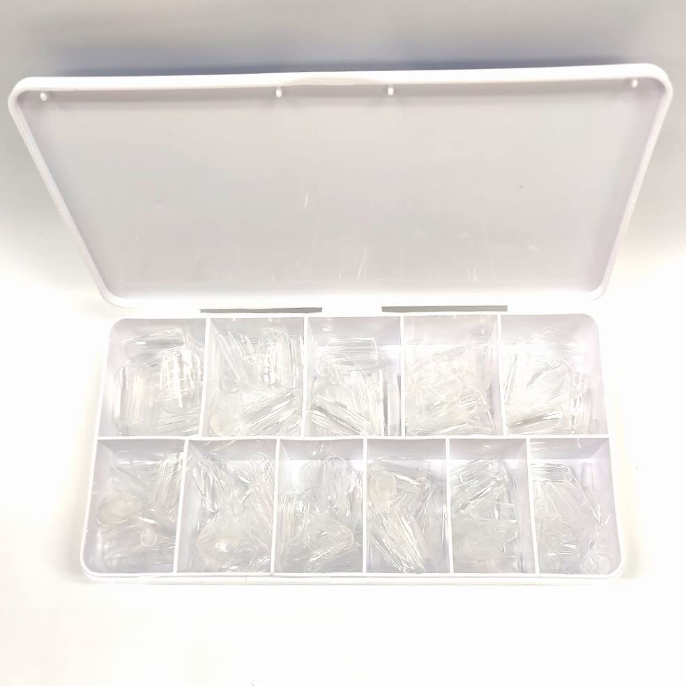 Vivid Nails Soft Gel Nail Tips, 550 pcs (Medium Stiletto)