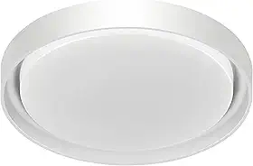 Plafon Siena Red D41Cm 30W 3000K/4000K/6000K Branco+Branco (Ref:1572)
