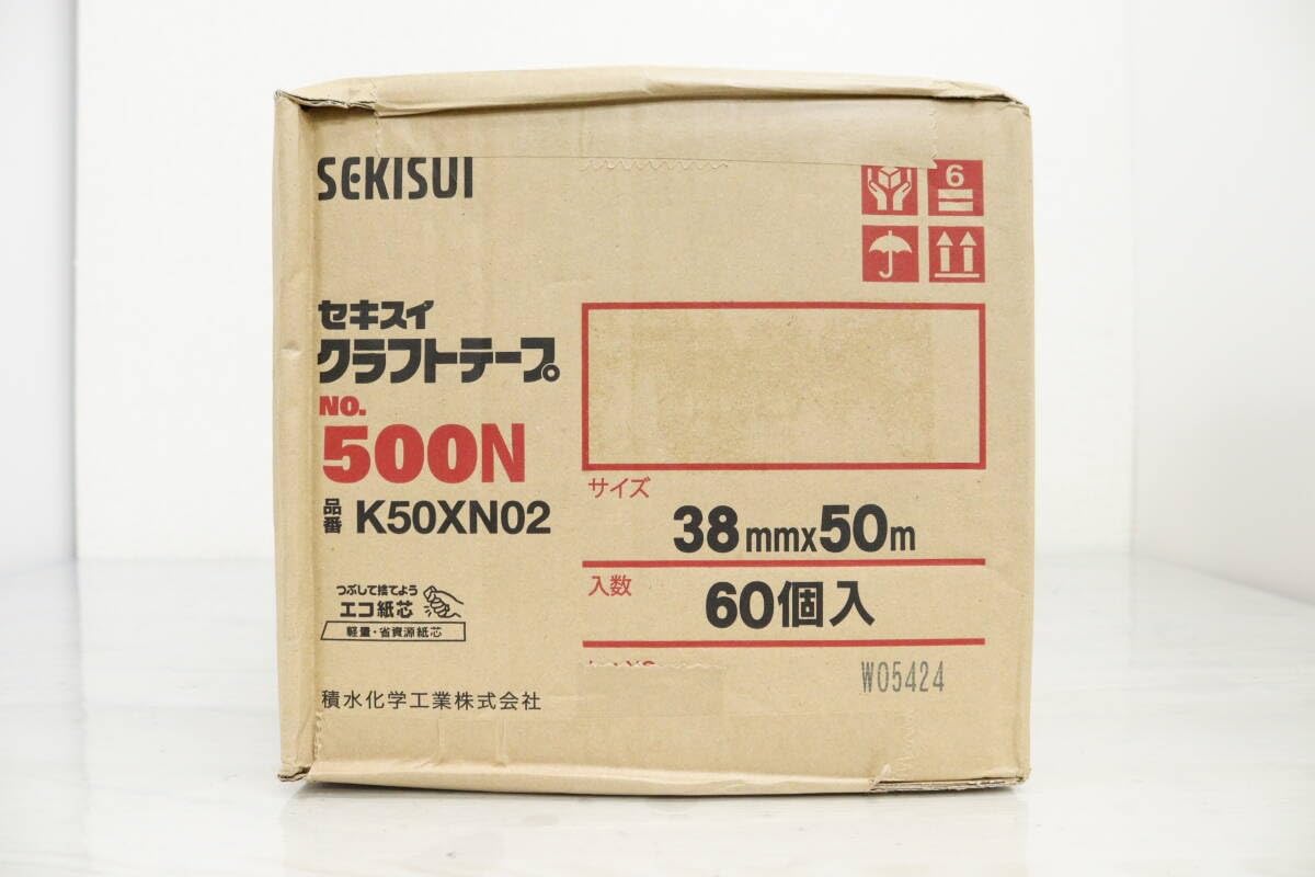 Amazon.co.jp: セキスイ クラフトテープ #500 38mm×50m (1ケース60巻入