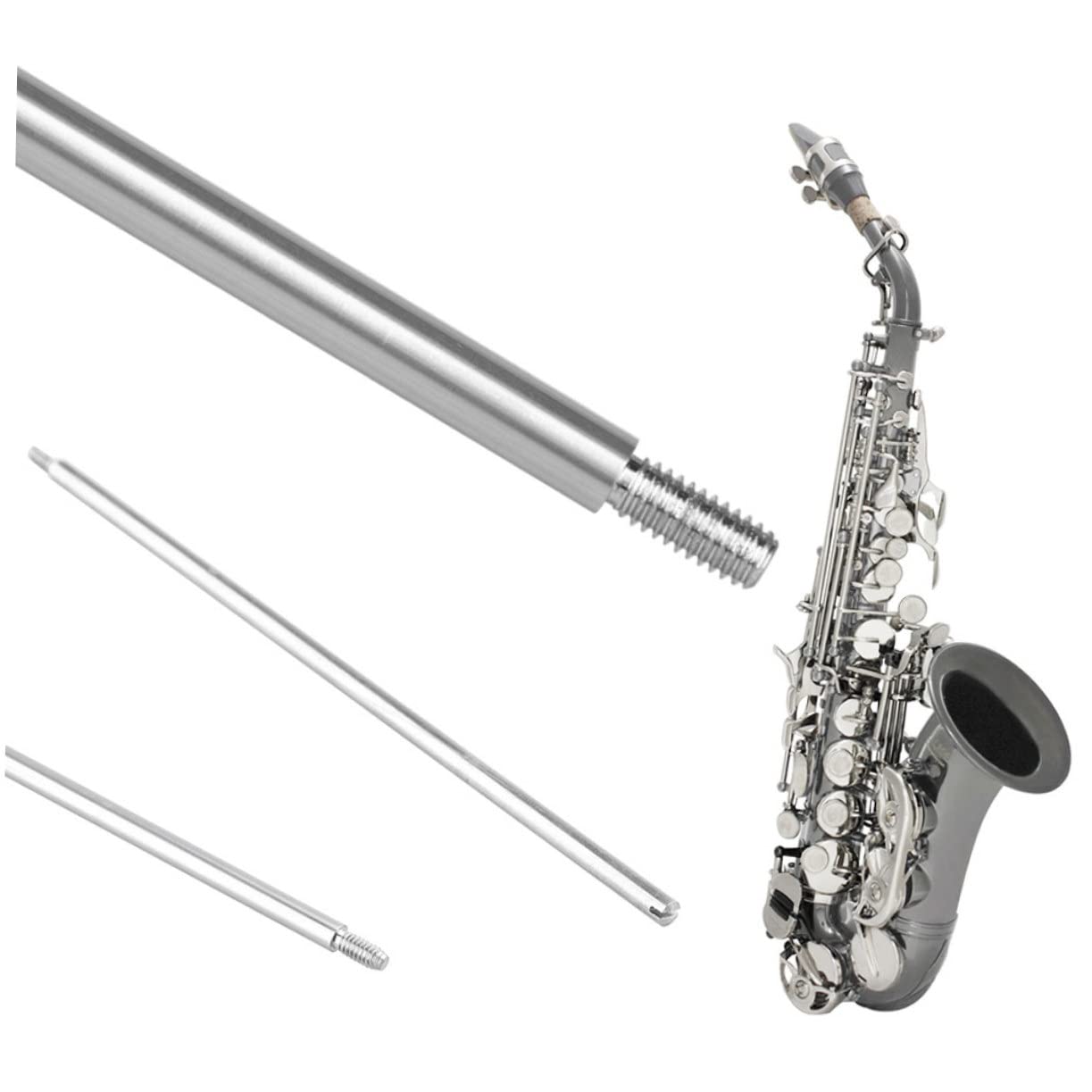 HEMOTON 4 Set Di Parti Di Riparazione Per Sassofono Viti Di Ricambio Per Sassofono Soprano Bacchette Chiodi Strumenti Per La Pulizia Kit Di Accessori Per Strumenti
