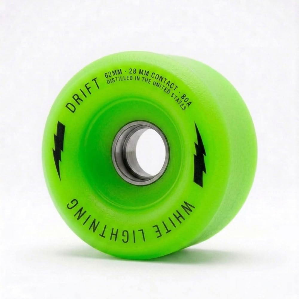 Moonshine Drift Longboard Wheels - 62mm - 80a - Green by Moonshine