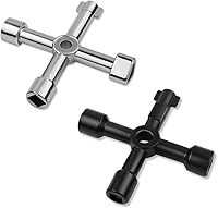 Vista 1 de Llave Sillcock multifuncional triangular de 4 vías, llave cuadrada de agua, llave de acero para llave de acero para medidor de gas de agua