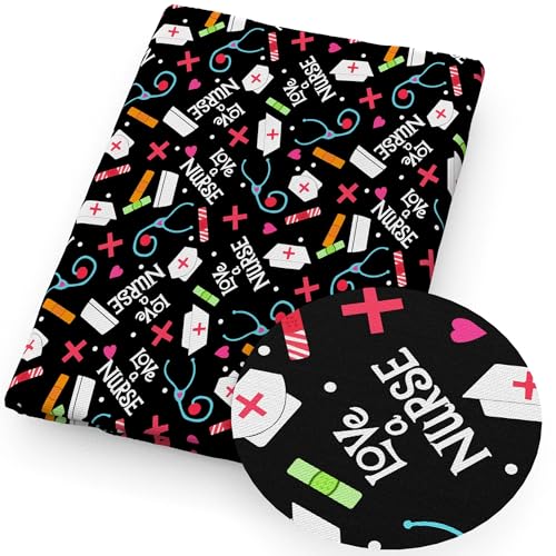 Double Brushed 50x145cm Nurse Doctor Health Printed Polyester Pure Cotton Material by The Meter Patchwork Tissue Sewing Quilting Fabrics Needlework CLASSIER-FABRICS-20265