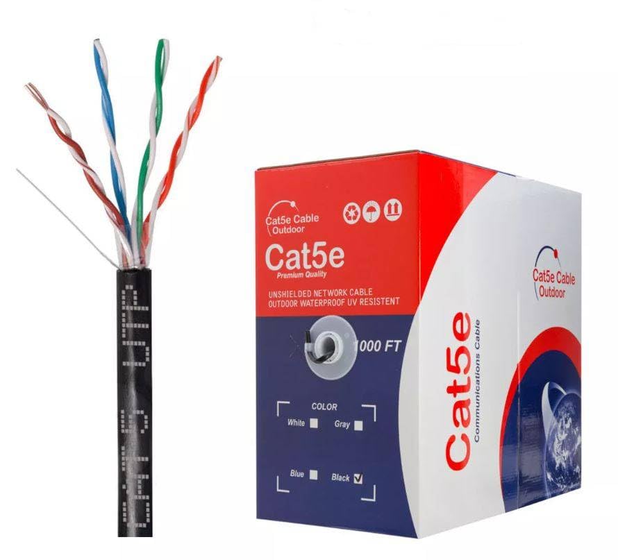 Amazon.com: Cat5e 1000ft Uv Rated Outdoor Direct Burial Utp Solid