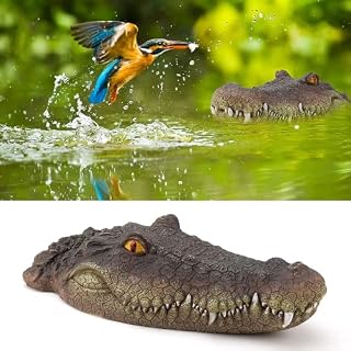 Eivdru tête de crocodile flottante résine 8,5 x 32 cm