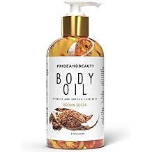 PrideandBeauty Despr&eacute;s de l'oli de dutxa. Oli d&rsquo;hidrataci&oacute; de la pell. Oli corporal amb perfum. Olis corporals Per a dones Pell seca. Buttercream de vainilla 8 OUNCES, sucre moreno