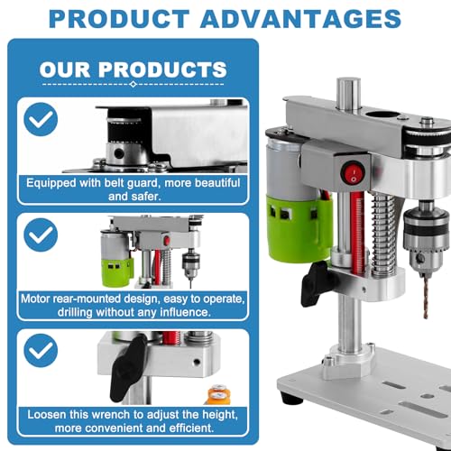 MXBAOHENG Rear-Motor Mini Drill Press