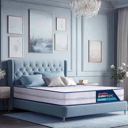 Image of Duroflex Balance -Doctor Recommended | 5 Zone Dual Density Orthopedic Support Layer | High Density Memory Foam| 7 Inch Single Size Medium Firm Mattress, (75x35x7, Inch)