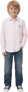 Boys Vertical Striped Oxford Shirt Price In India