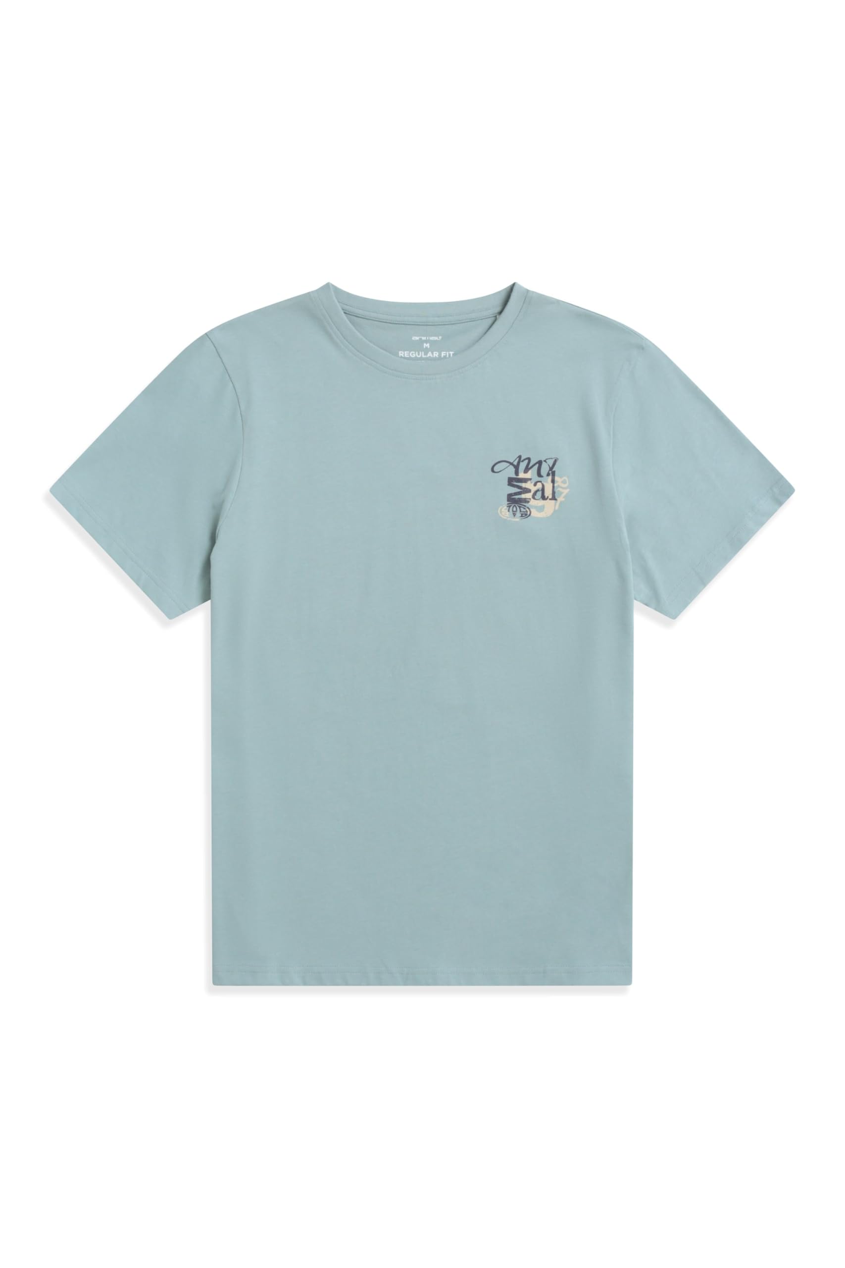 Animal Jacob Mens Cotton T-Shirt - Lightweight & Comfortable Tee in Soft Fabric, Relaxed fit - for Spring Summer, Beach, Holiday & Travel Corn Blue XXL