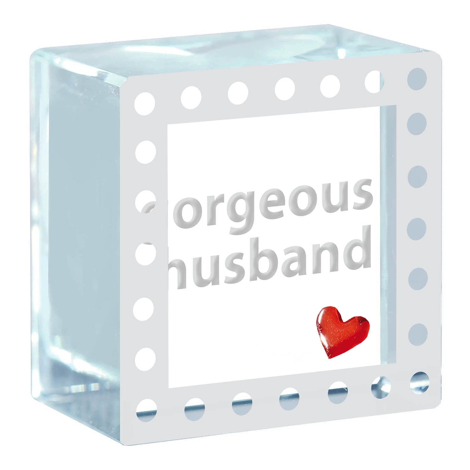 Spaceform Clear Text Token, 30 X 30 X 19 Mm