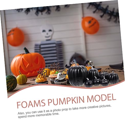 Calabazas de espuma artificial para centros de mesa de Halloween 8