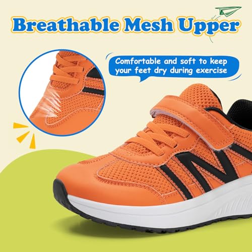 Boys Wide Toe Box Sneakers Girls Tennis Running Shoes Breathable Walking Trainers for Kids4