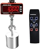 Digital Hanging Scale High Accurate 1000KG 2000LBS Electronic Scale 500KG Weighing Industrial Heavy Duty Hook Scale(1000kg)