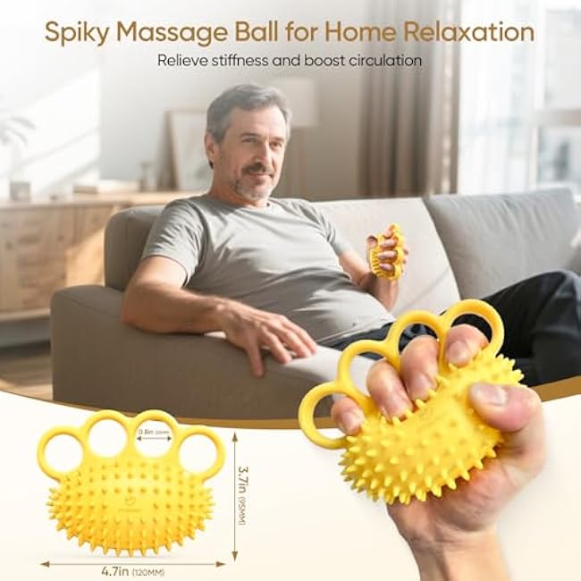 FitBeast Hand Exercise Ball Set¨C3 Pack Hand Squeeze Balls for Hand Therapy, Grip Strength, Finger & Wrist Training, Stress Balls for Adults, Ideal for Rehab, Arthritis, Carpal Tunnel