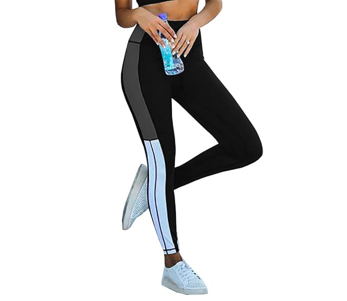 Neu Look Gym wear Leggings Ankle Length Workout Tights / Stretchable Sports Leggings / Sports Fitness Yoga Track Pants for Girls & Women_GT36