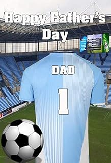 pnc189 Coventry City Happy Father's Day card A5 Personalised Greetings Cards POSTED BY US GIFTS FOR ALL 2016 FROM DERBYSHIRE UK
