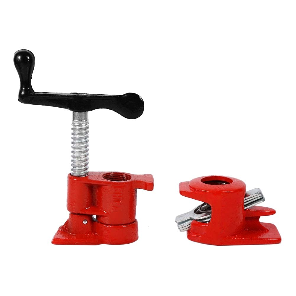Set di morsetti a vite, 3/4 pollici, morsetto in legno e metallo, set per tubi a sgancio rapido, per la lavorazione del legno