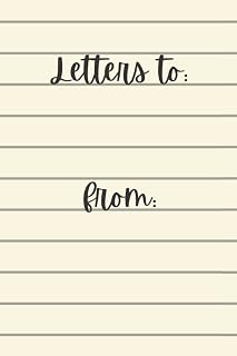 Letters to from Notebook | Appricots Font Cover: Lined Notebook / Journal Gift, 100 Pages, 6x9, Soft Cover, Matte Finish