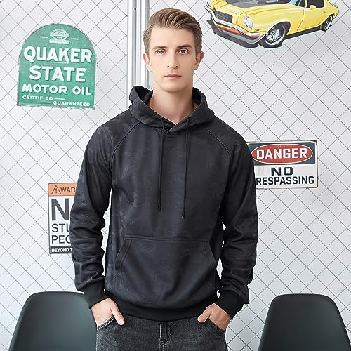 MANLUODANNI Mens Hooded Sweatshirt Casual Long Sleeve Drawstring Print Pullover Hoodies2