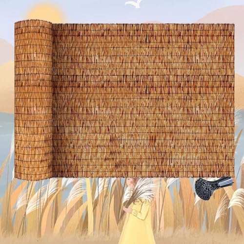 MZQMK Natural Reed Fence, 2FT, 3FT, 4FT, 5FT, 6FT X