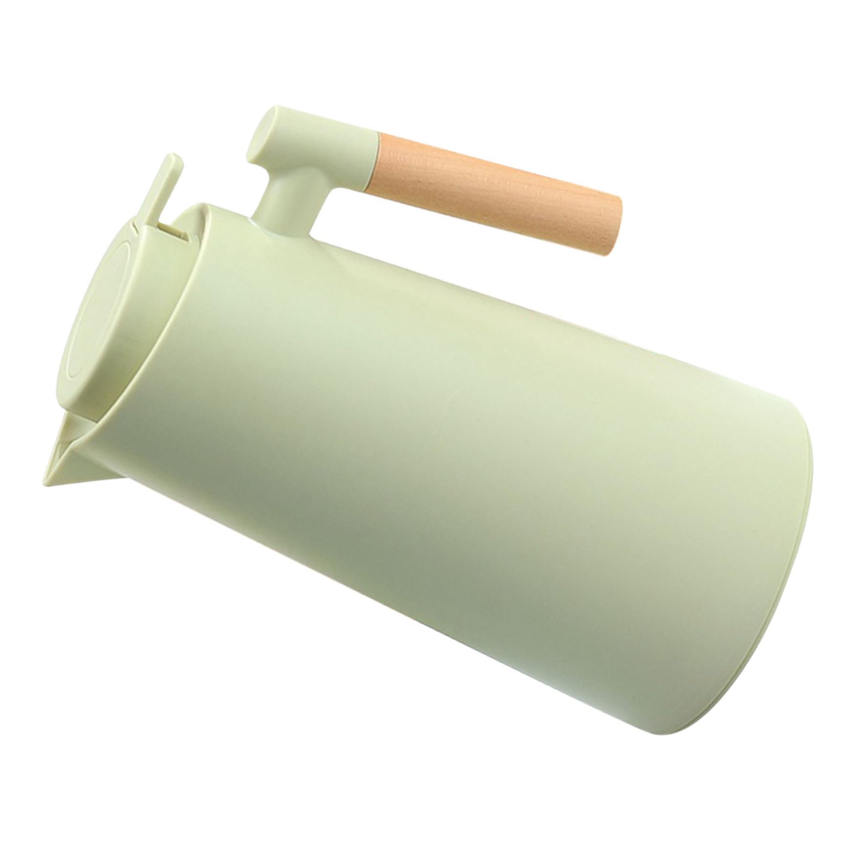 Grosse Bouteille Isotherme en Verre Poignée en Bois Style Nordique 1000 Ml Couvercle Étanche pour Usage Quotidien la Maison