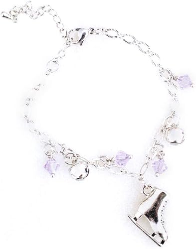 Brilliance & Melrose Ice Skating Jewelry - Bracelet with Lilac Charms