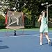 Furlihong 680NT 2 in 1 Tennis Ball & Baseball Training Machine and Net Combo, Ball Recycling System, Includes 680BH and NT01