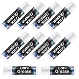 10 PCS Pieces Cork Grease for Clarinet Flute Grease Lubricant Tube Clarinet Cleaning and Care Produc