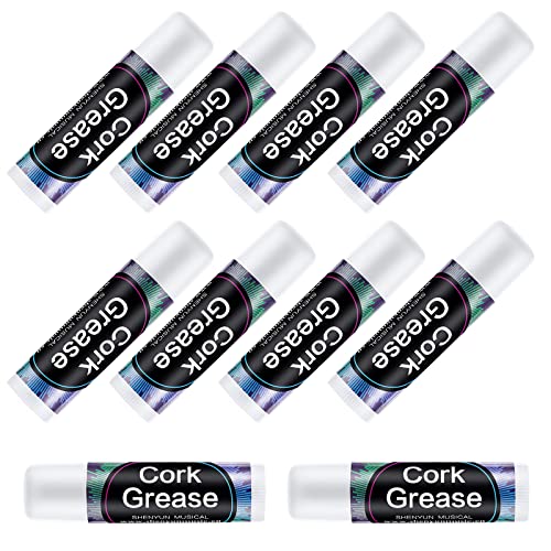 10 Pcs Pieces Cork Grease For Clarinet Flute Grease Lubricant Tube Clarinet Cleaning And Care Product Woodwind Instruments Accessory For Saxophone Clarinet Flute Performer Supplies Instrument Swab #TOP3
